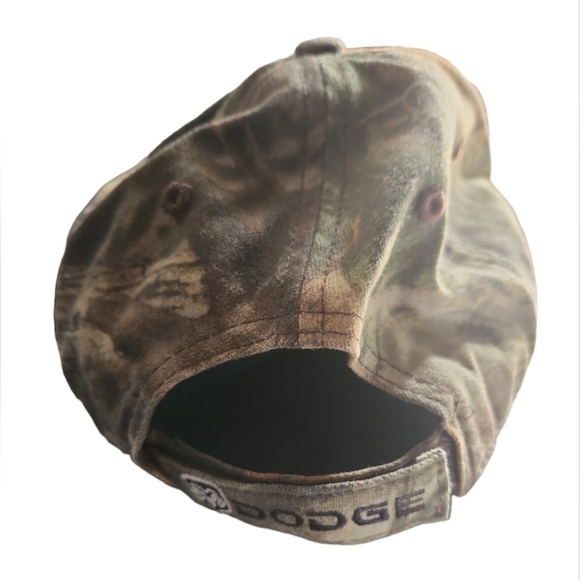 DODGE HEMI TEXT LOGO CAMO CAMOUFLAGE ADJUSTABLE CURVED BILL HAT CAP MENS EUC - Picture 3 of 6
